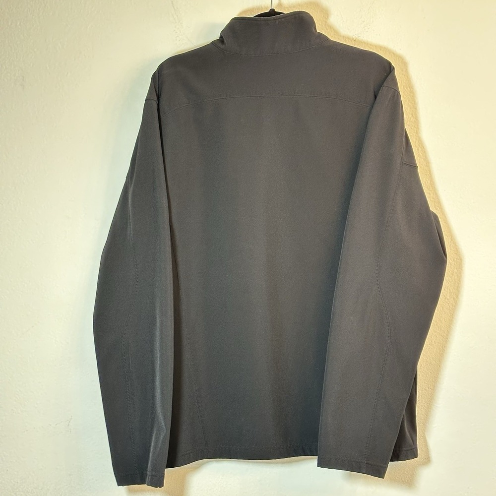 CORE 365 Men's Softshell Jacket FullZip Lightweight Fleece Lined Gray Black XL - Picture 6 of 9